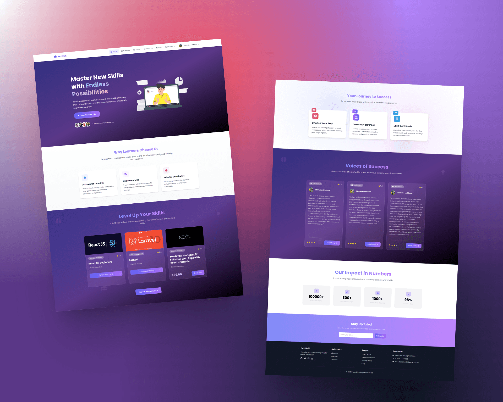NextSkill – E-Learning Platform